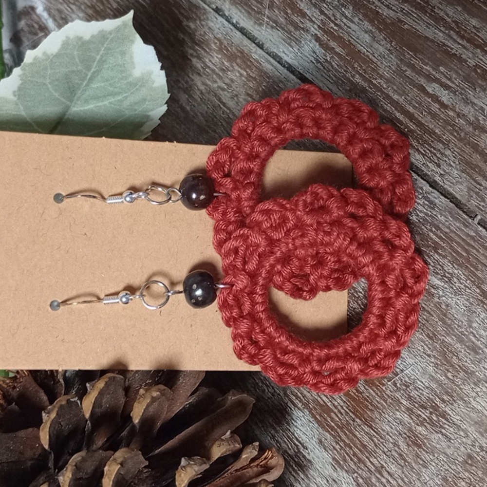 Handcrafted Crochet Boho Style Earrings